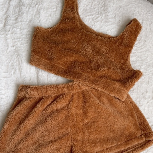 SHEIN Other - Brown teddy set